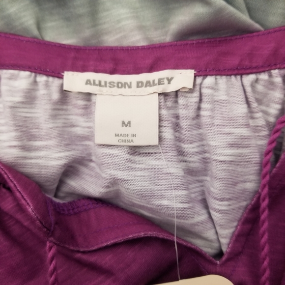 Allison Daley Purple and Gray Ombre Blouse - Picture 3 of 3